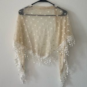 Lace Triangle Scarf